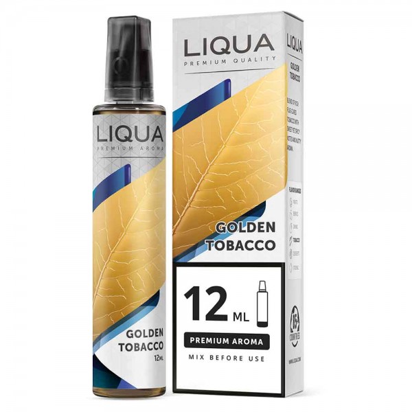Liqua Golden Tobacco 12ml/60ml Bottle flavor