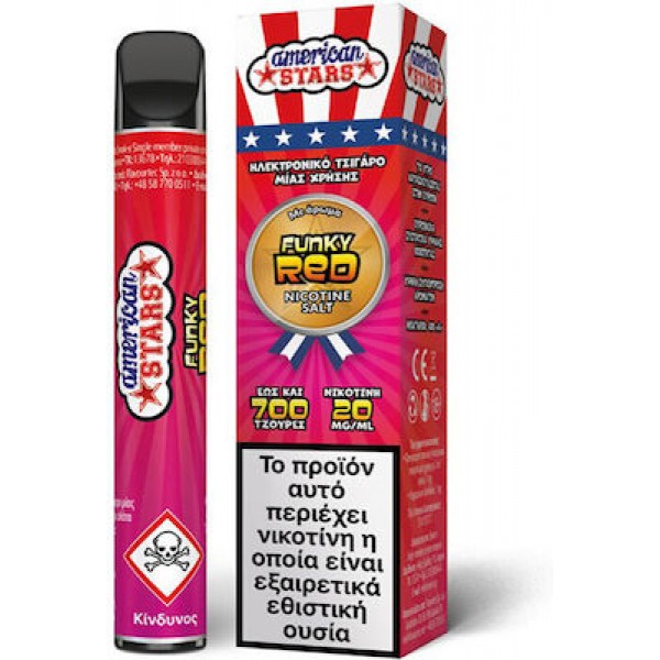American Stars Funky Red Disposable 2ml (700 Puffs)